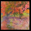 Crossing the Bridge
Pastel, 2015