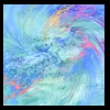 Mathew 3:16b ... The sky opened
Pastel, 2022