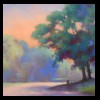 Walking Lily & Buckley
Pastel, 2020